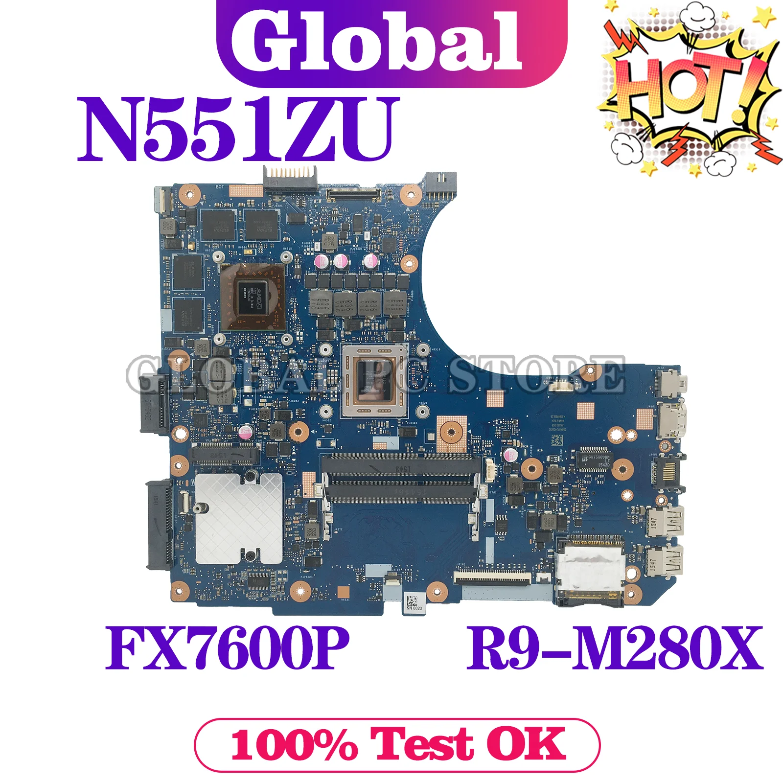 KEFU N551ZU  , ASUS N551ZU N551Z Ʈ  , CPU , FX7600P GPU, R9-M280X   ׽Ʈ OK